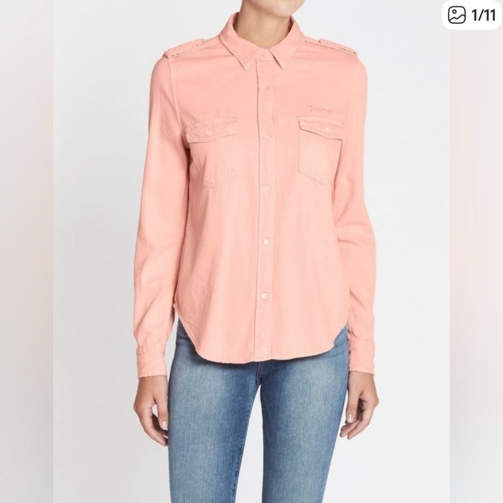Frame Denim Light Pink Collared Shirt